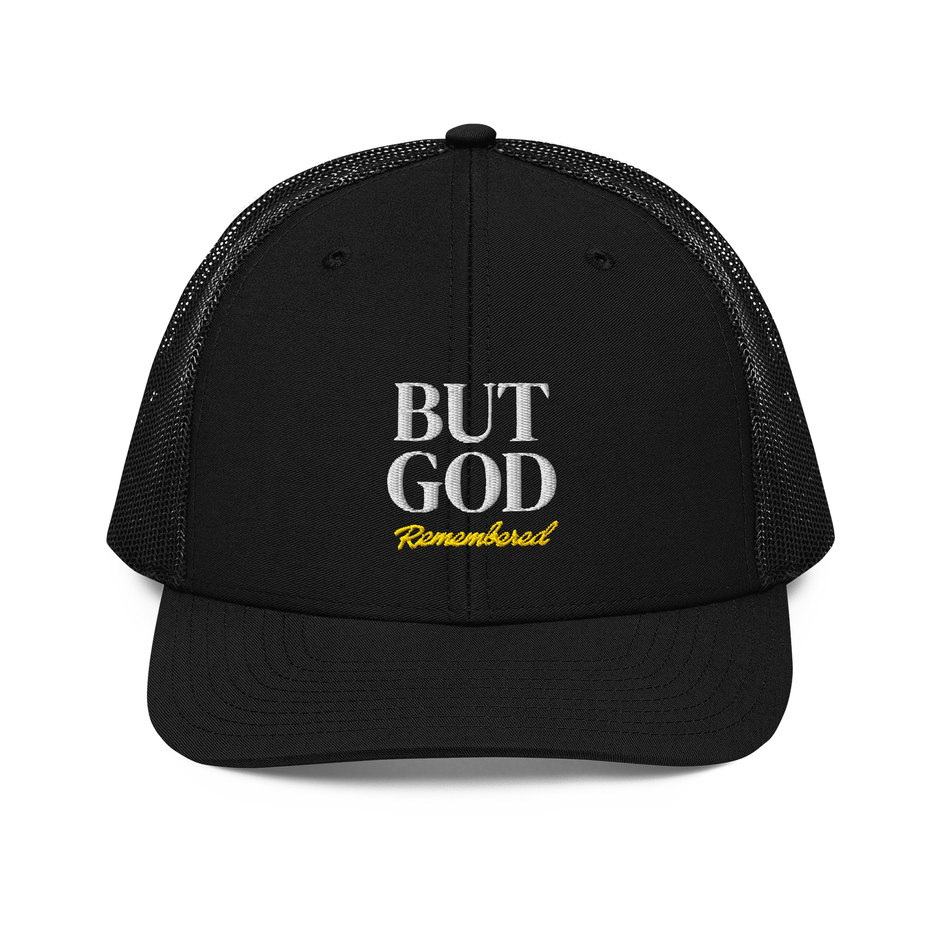 But God Remembered Embroidered Trucker Hat product image (1)