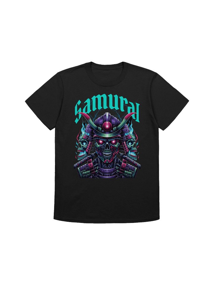 Samurai Skull Neon Warrior T-Shirt - Gildan Softstyle product image (1)