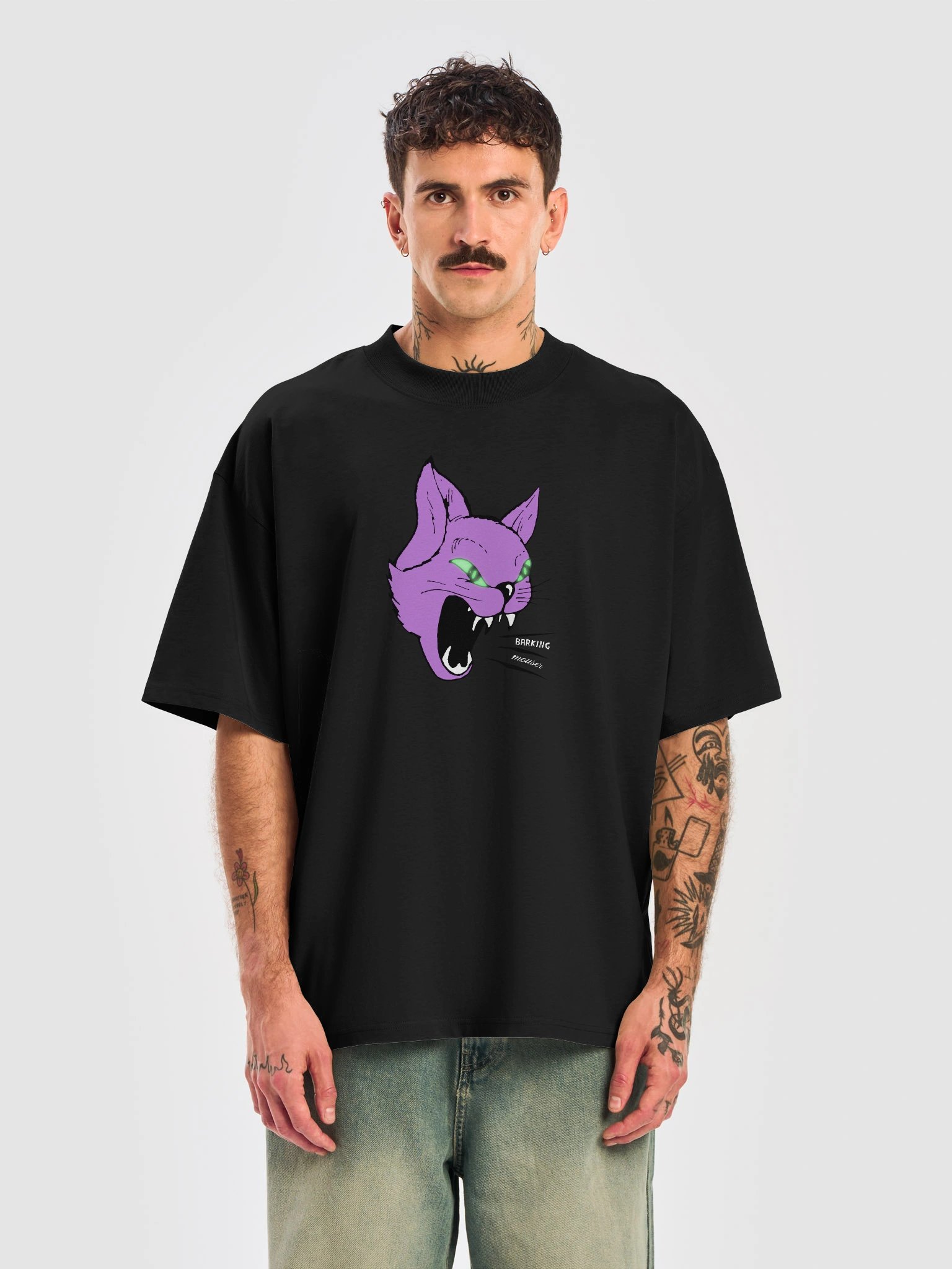 KROMA // Oversized Heavyweight Tee (Black) product image (6)