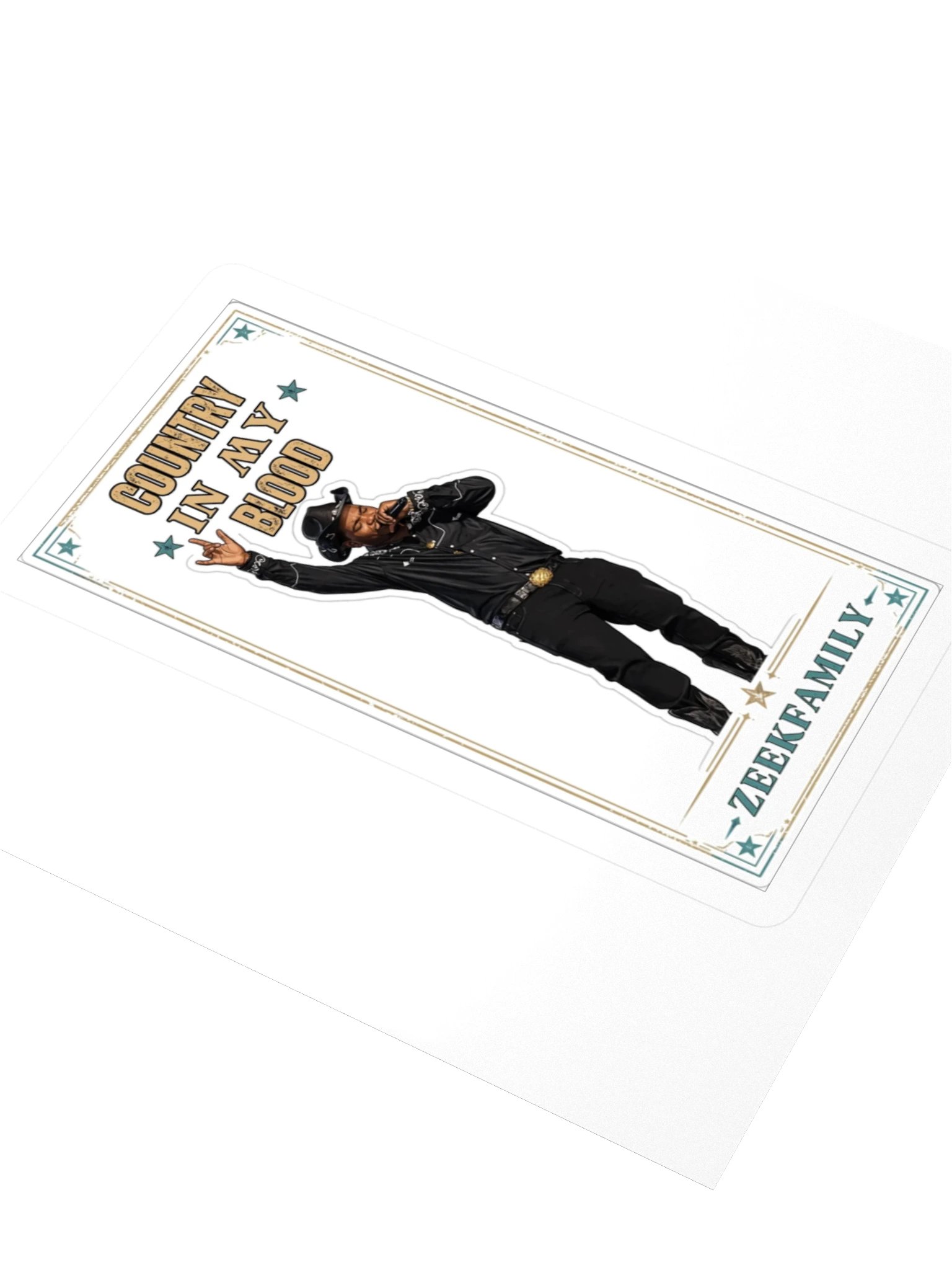 ZeekFamily Country In My Blood Kiss Cut Stickers product image (3)