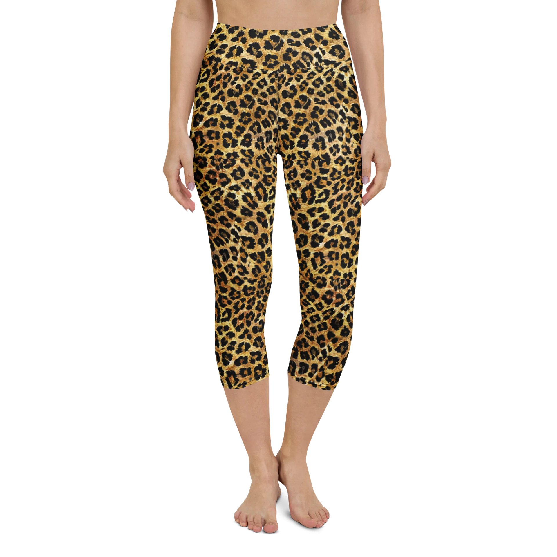 Savage Spots Leopard Print Capri Leggings product image (5)