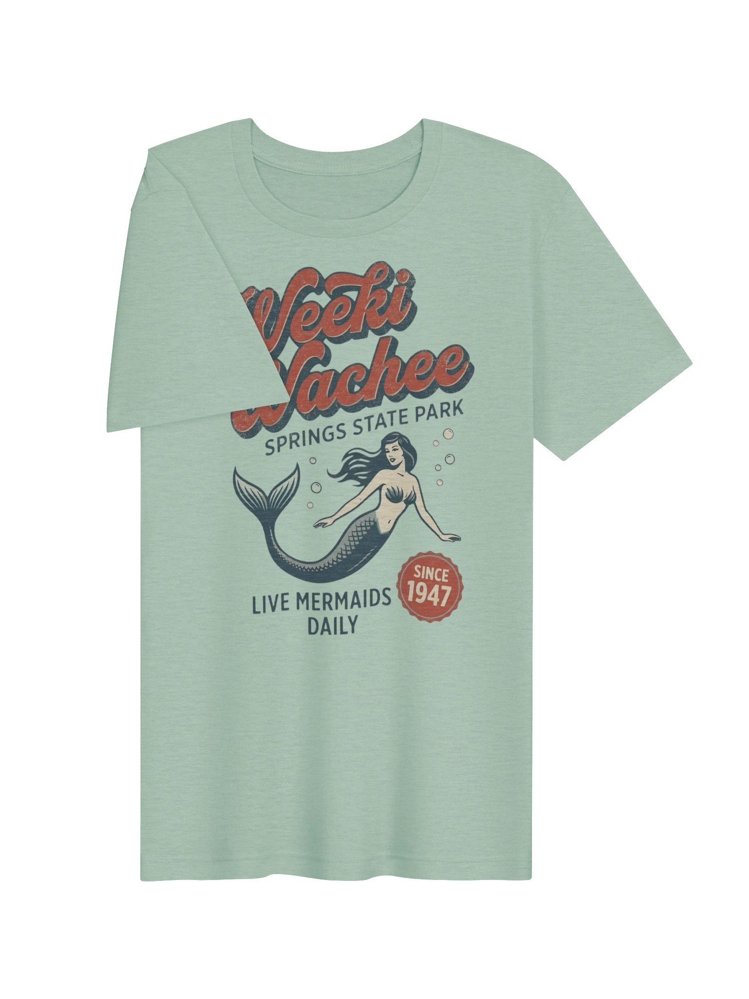 Weeki Wachee Retro Mermaid Tee product image (3)