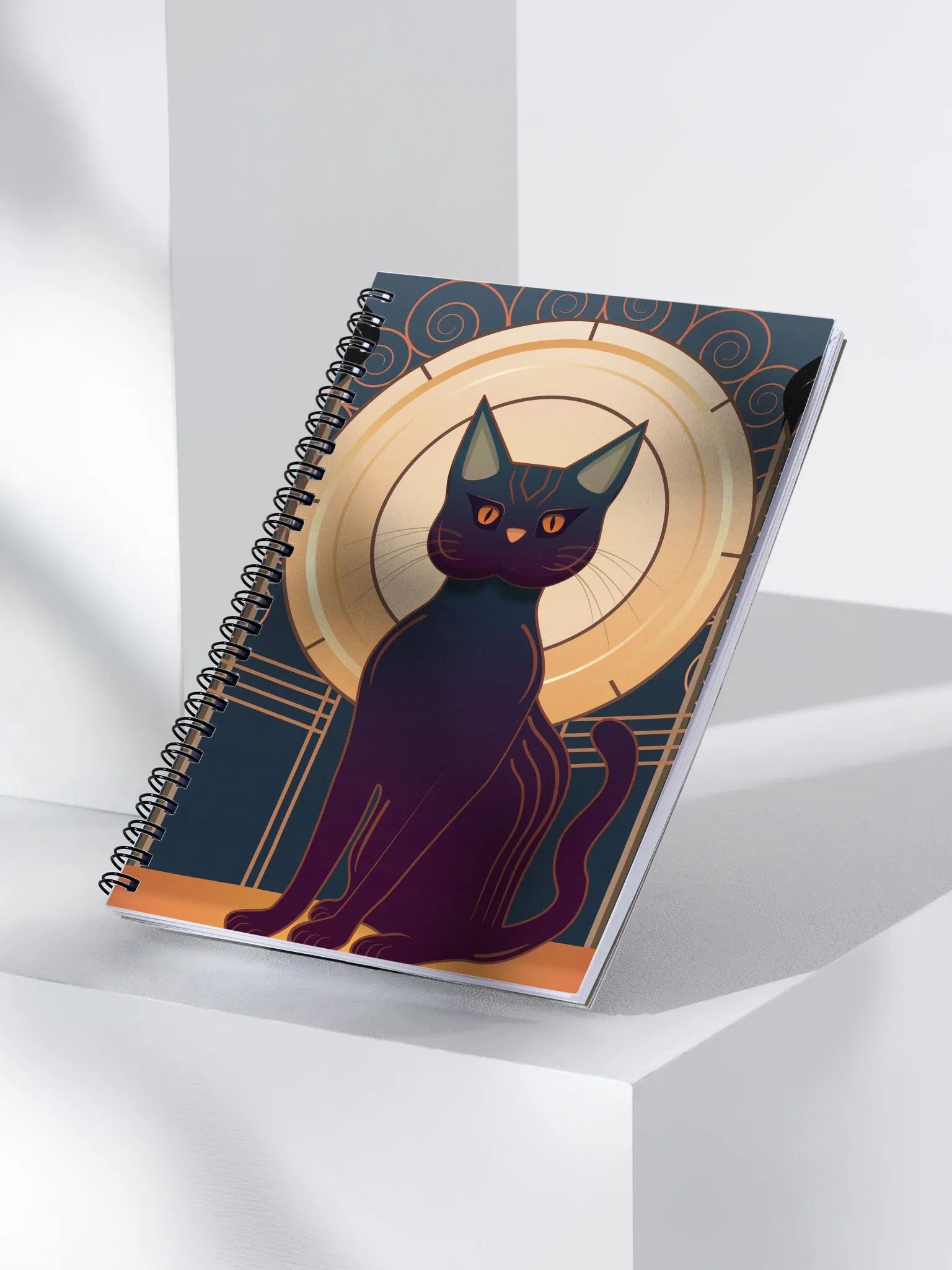 Art Deco Cat Notebook product image (3)