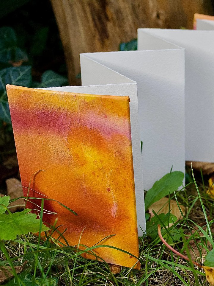 Carnet Accordéon - coton 300g - fait main product image (2)