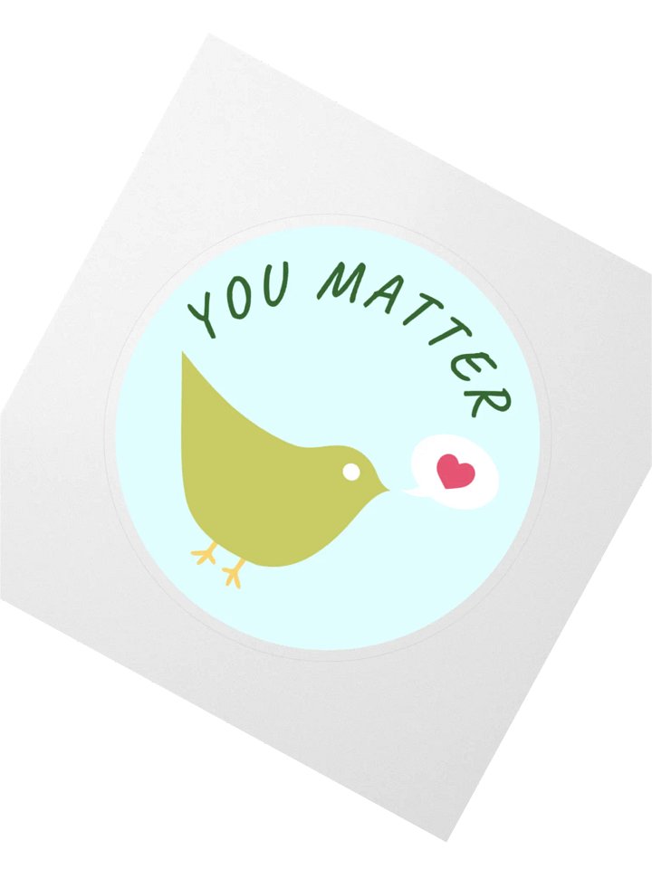 You Matter Birbie Kiss Cut Stickers product image (5)