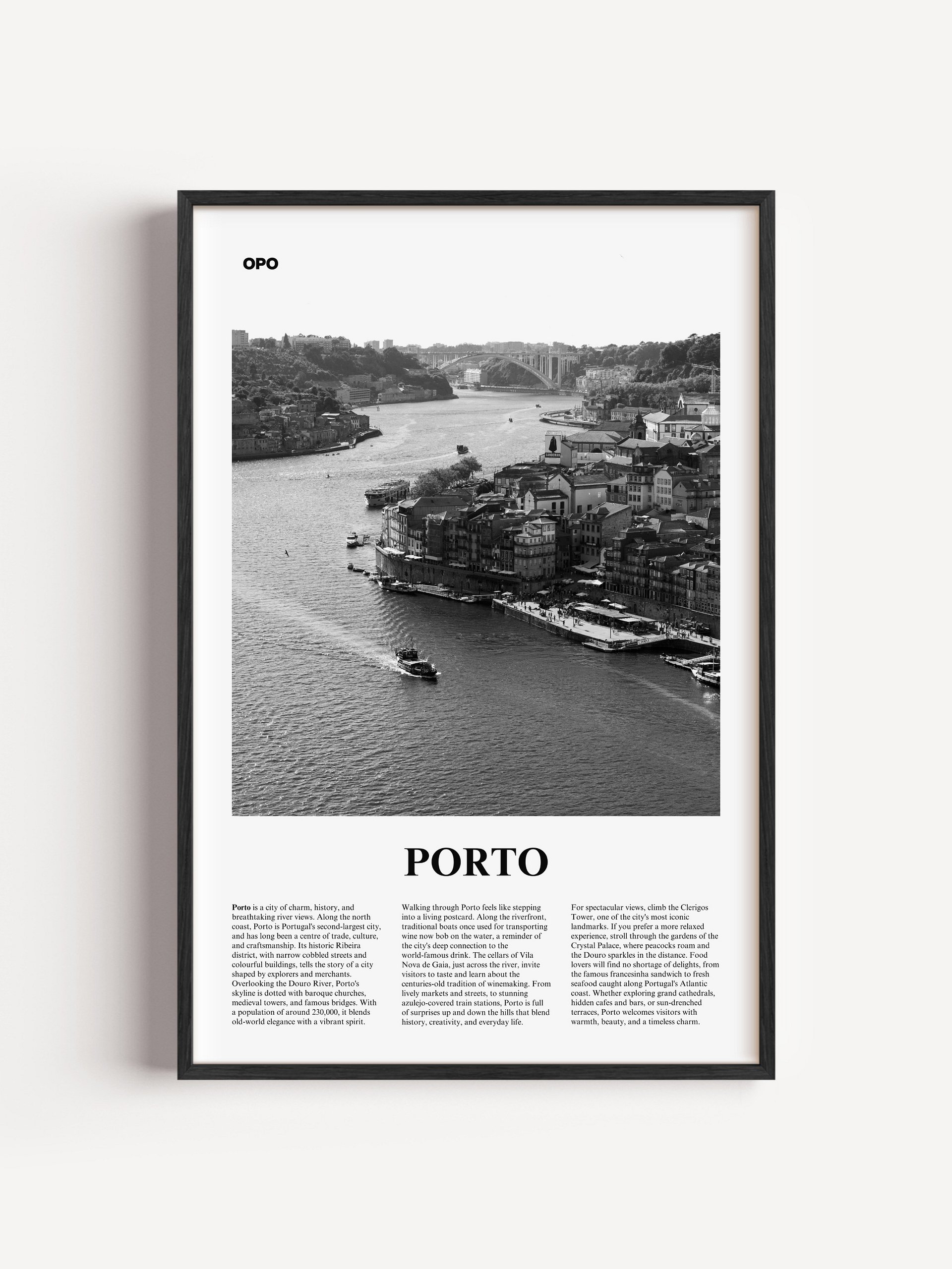 Porto 01 Newspaper Poster | Framed product image (1)