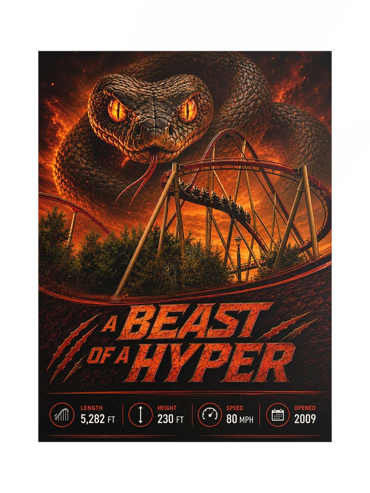 D-Back KI Poster - A BEAST of a Hyper! | 18x24" product image (1)