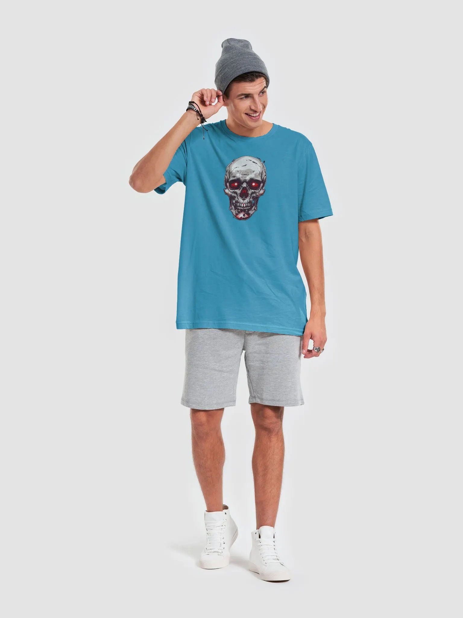 Glowing Skull Graphic Tee product image (70)