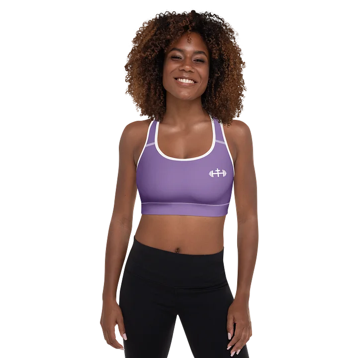 His House Womens Padded Sports Bra - Lavender product image (1)