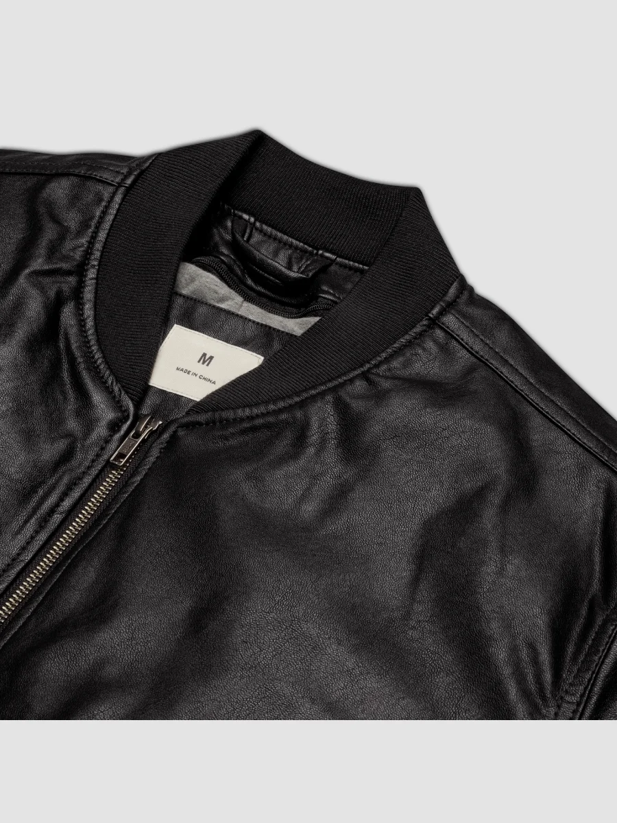 Keisha Out ~ Threadfast Apparel Faux Leather Bomber Jacket product image (8)