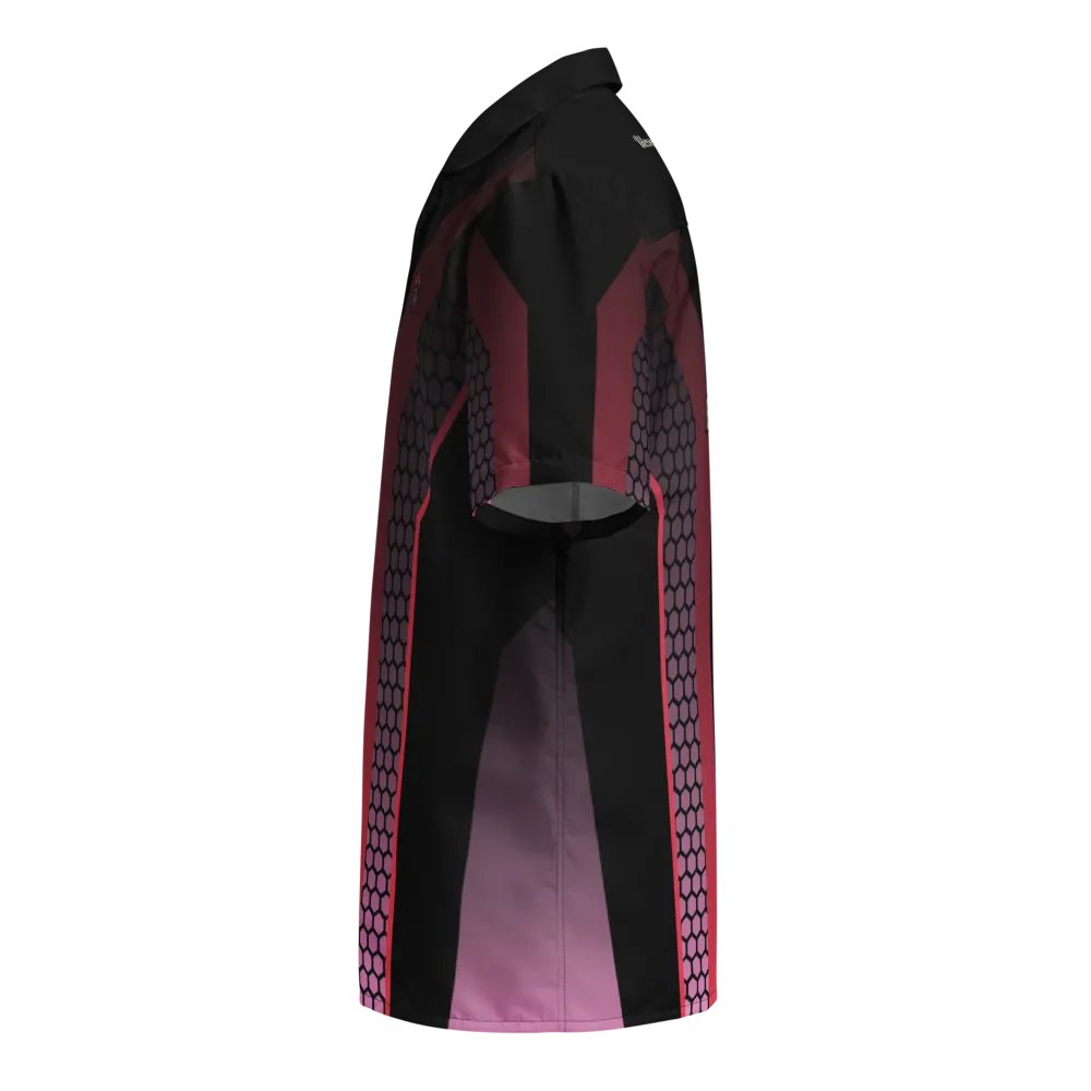 Black and Purple Blessed by God Button-up Shirt product image (4)