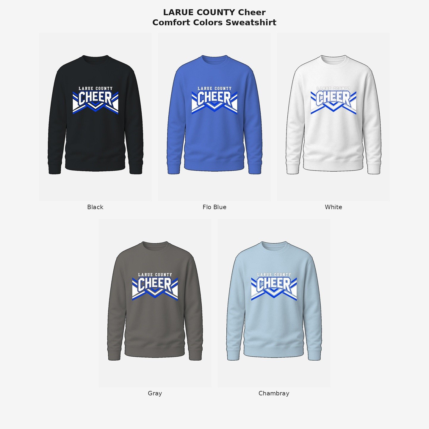 Cheer Uni Comfort Colors sweatshirt product image (1)