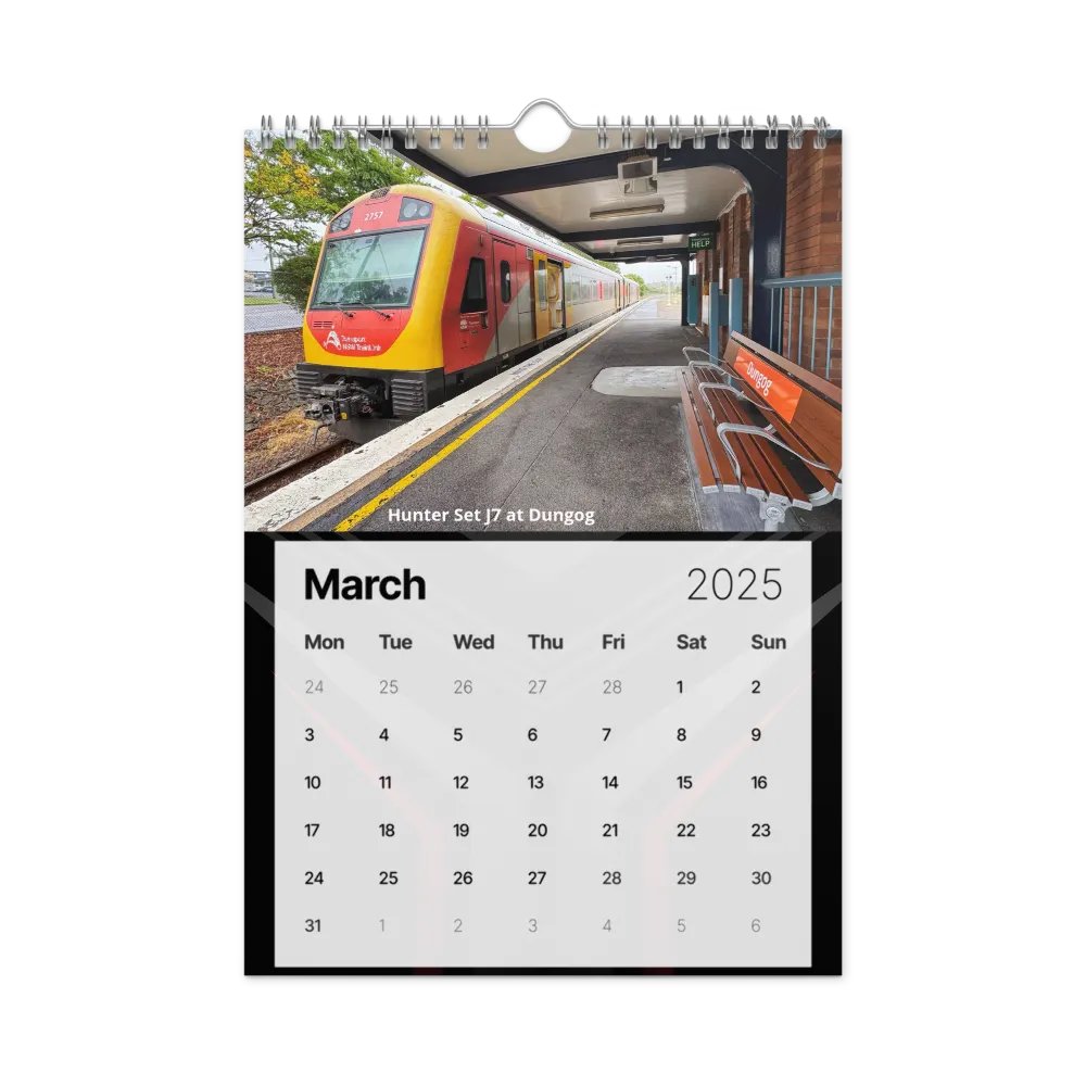 Sydney Trains Vlogs 2025 Calendar product image (9)