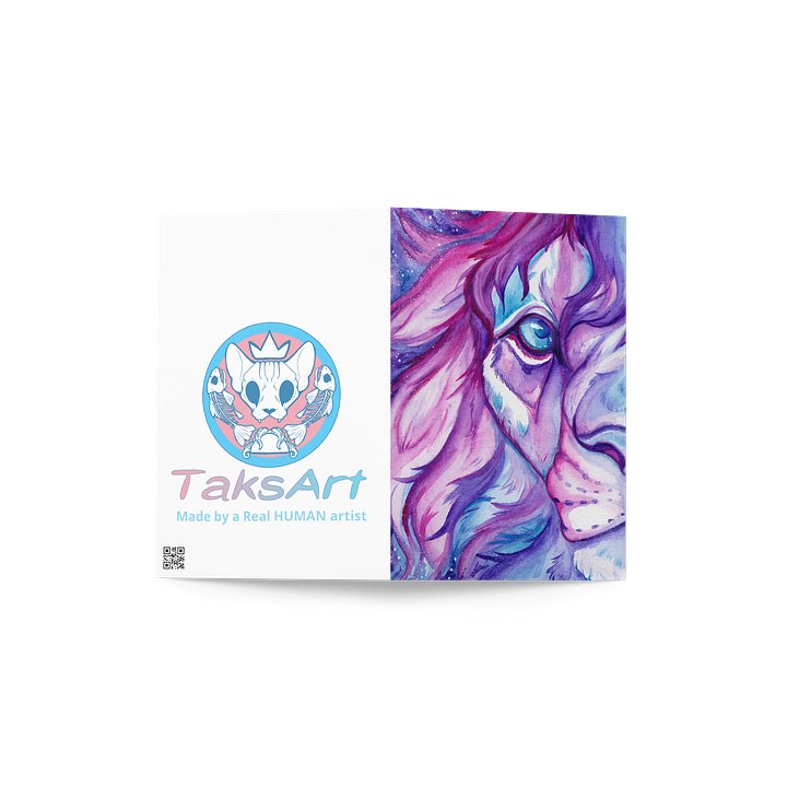 Lilac Lion - Blank Card product image (2)
