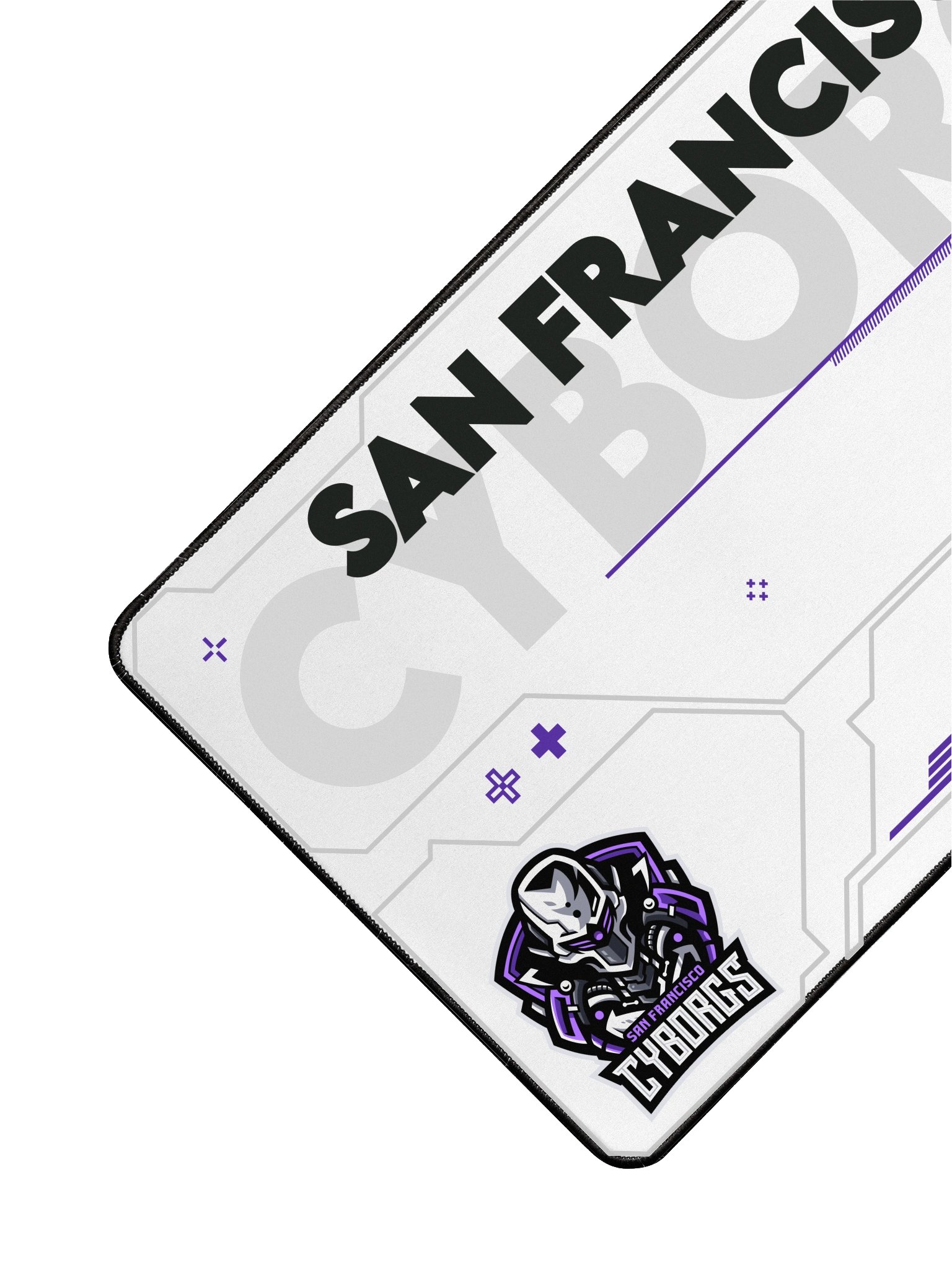 San Francisco Cyborgs White Desk Mat product image (3)