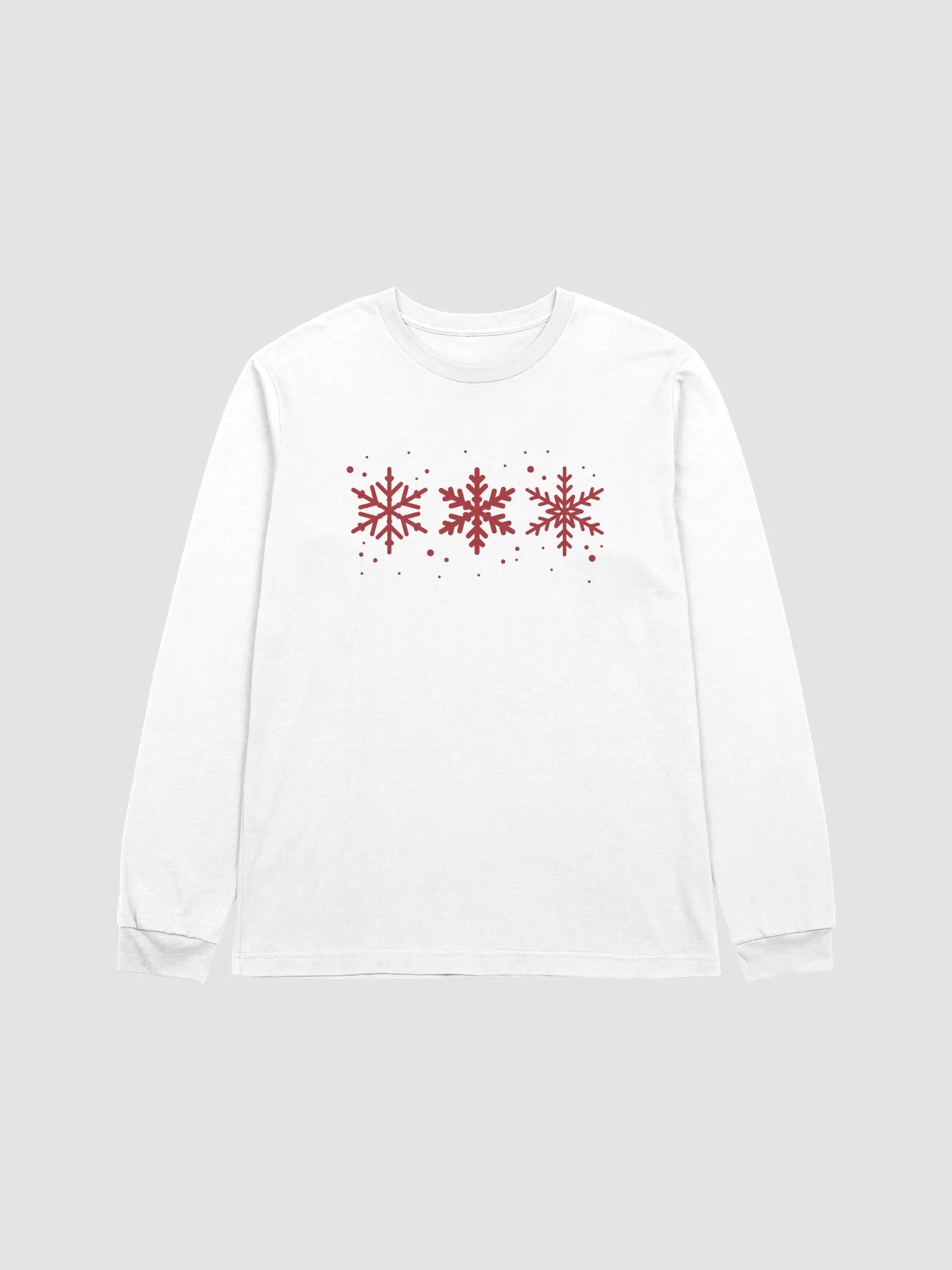 Snowflakes Supersoft Long Sleeve Slimmer Fit Shirt product image (1)