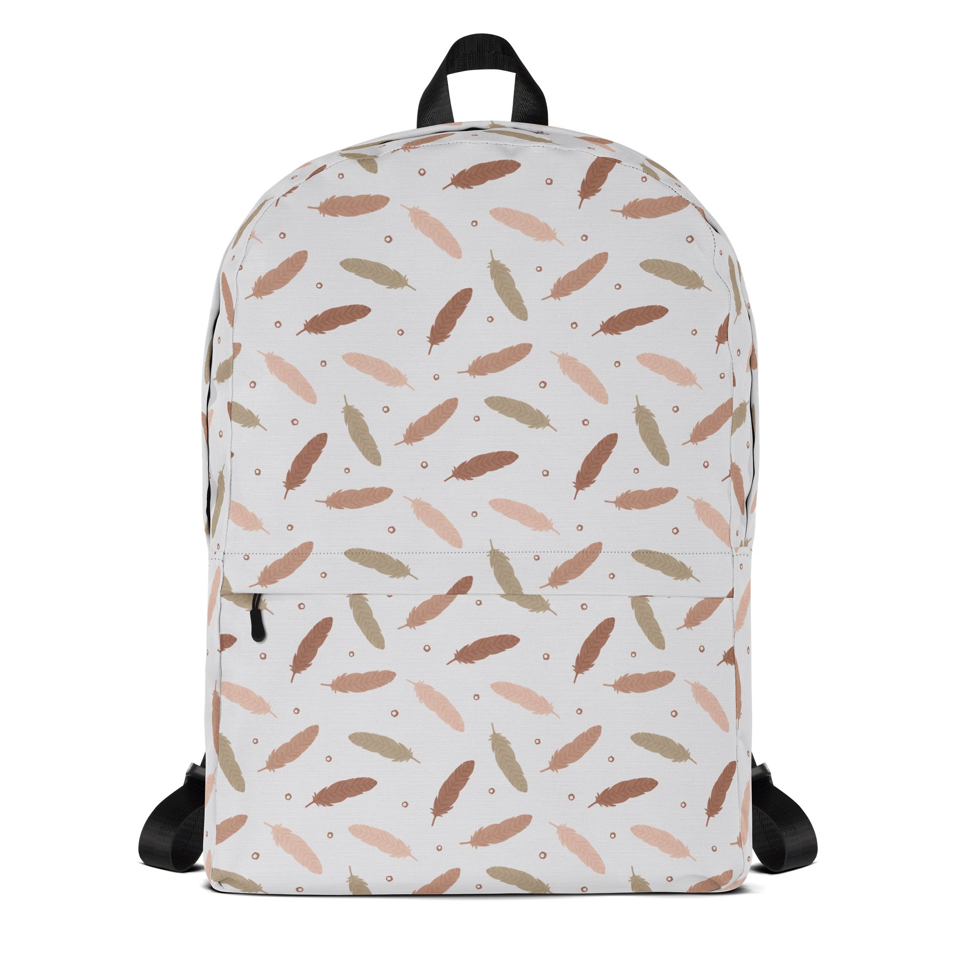 Mocha Mousse Feathers Backpack product image (1)