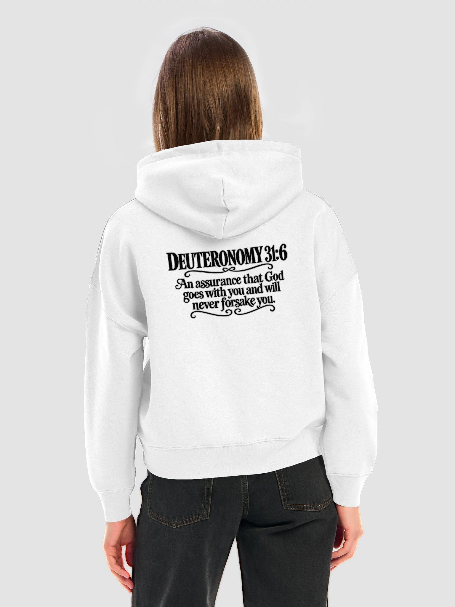 Women's Deuteronomy 31:6 Scripture Hoodie product image (42)