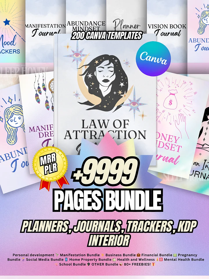 Digital Planners and Journals Bundle | MRR PLR Bundle product image (1)