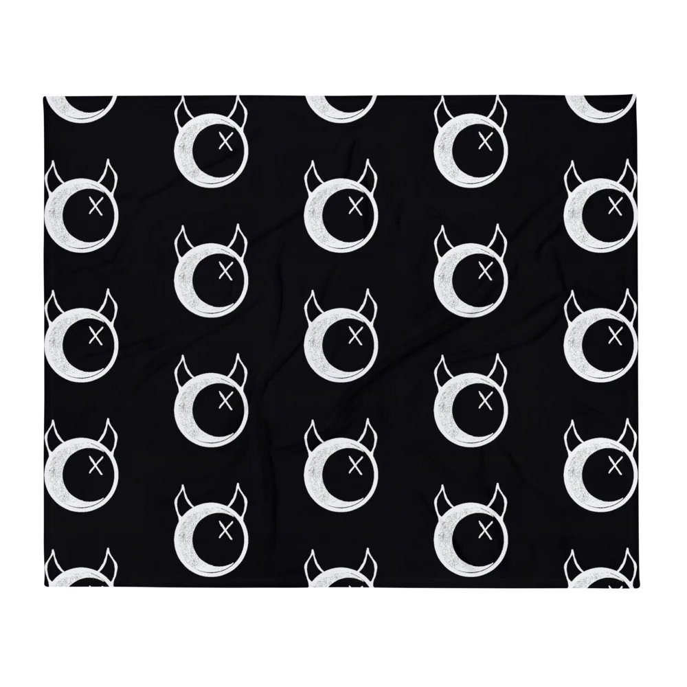 The Chronicles Of Misery Mortis "Greymoon" Throw Blanket product image (2)