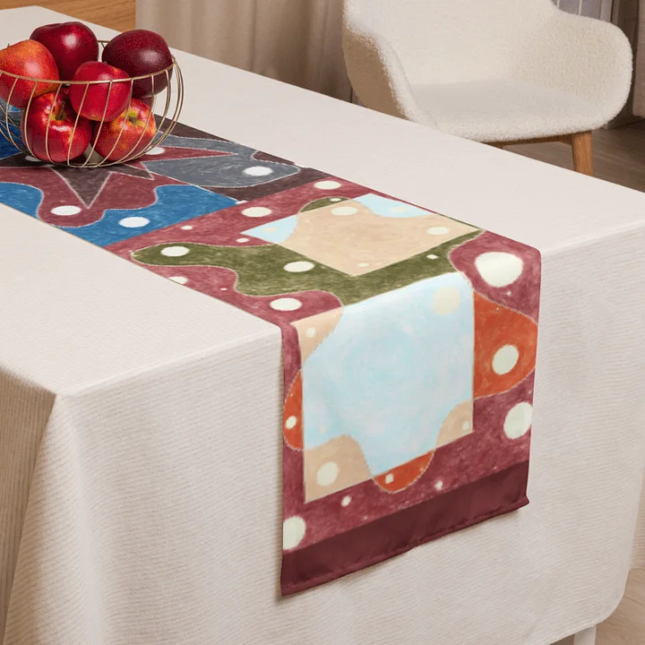 Cartoon University table runner product image (2)