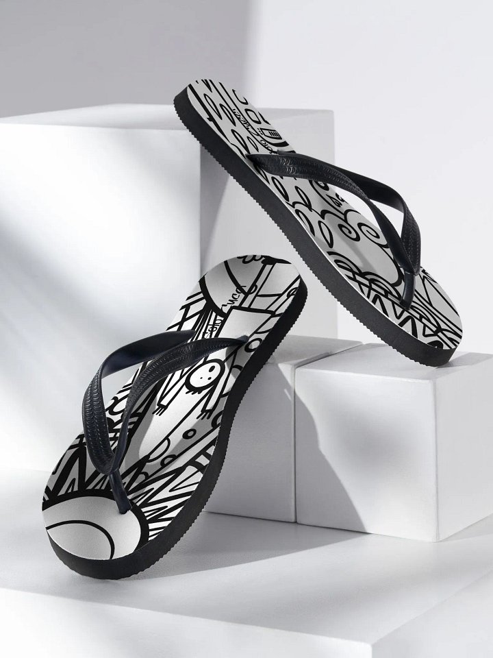 Comic Bliss Sublimation Flip-Flops product image (2)