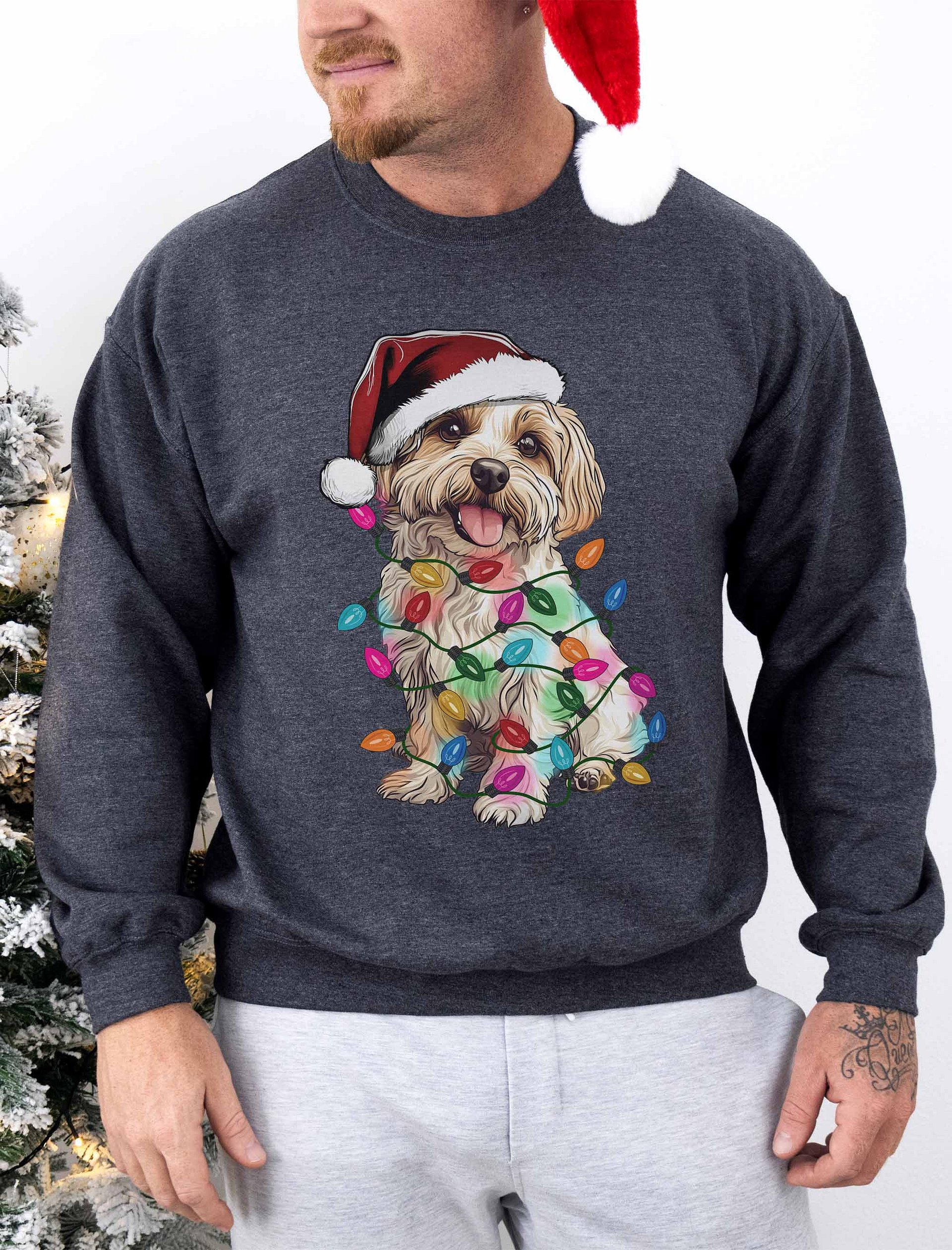 Funny Havanese(White & Fawn) Christmas Sweatshirt product image (7)