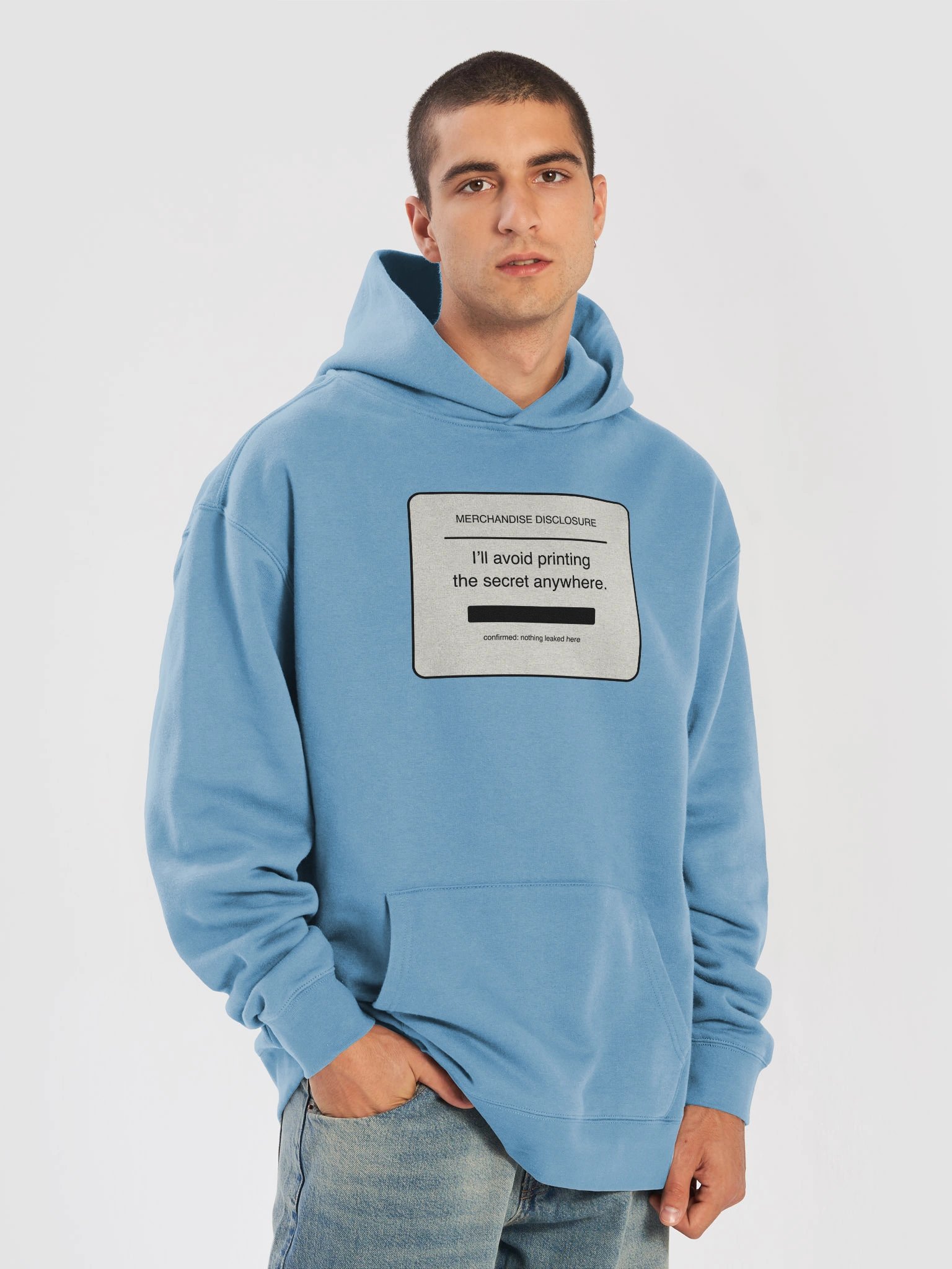 I'll avoid printing the secret anywhere. Blue hoodie. product image (7)