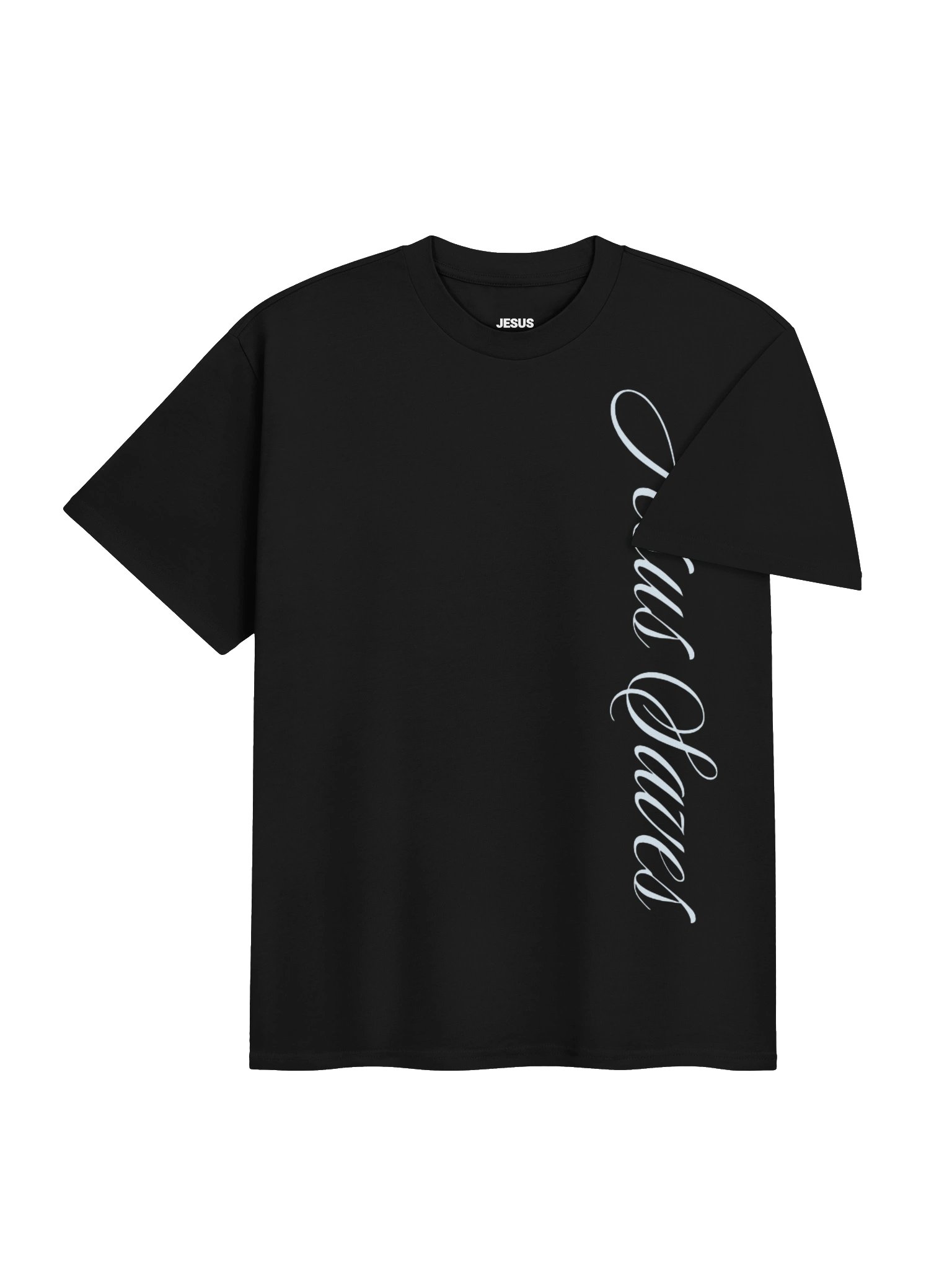 jesus saves cursive tee - baby blue product image (4)