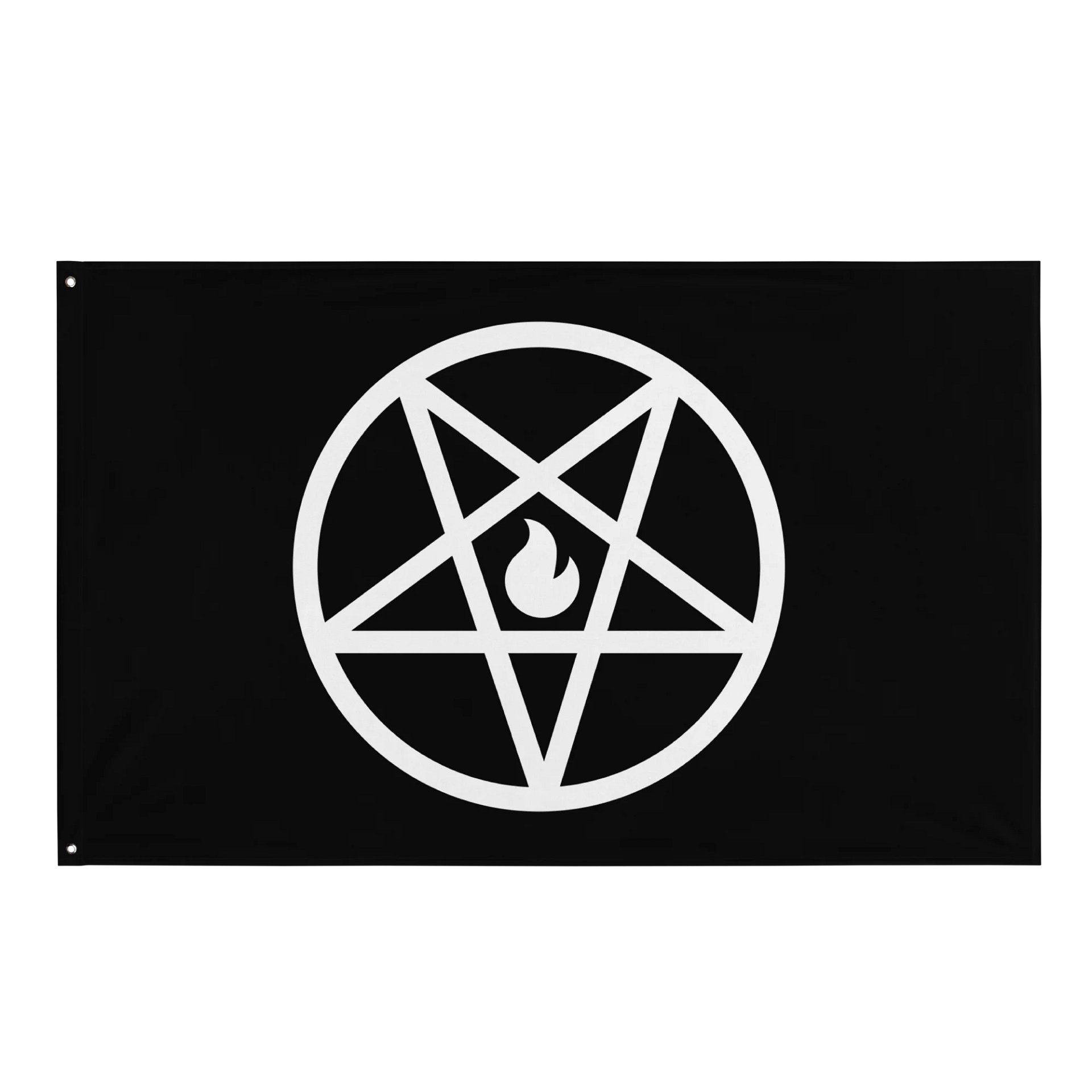Bonfire Pentagram - Indoor Flag product image (1)