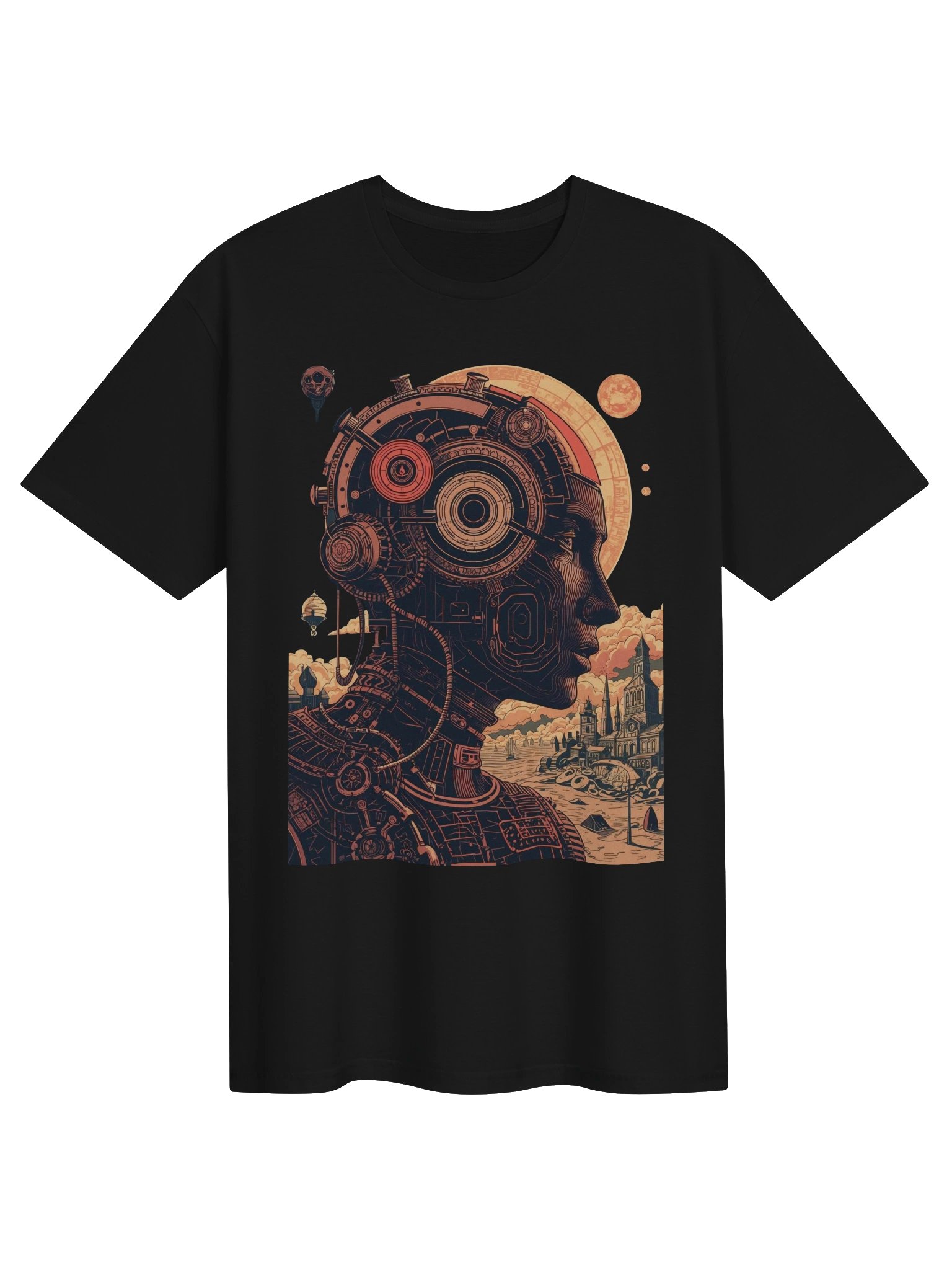 Retro Futurist Mechanical Mind T-Shirt product image (1)