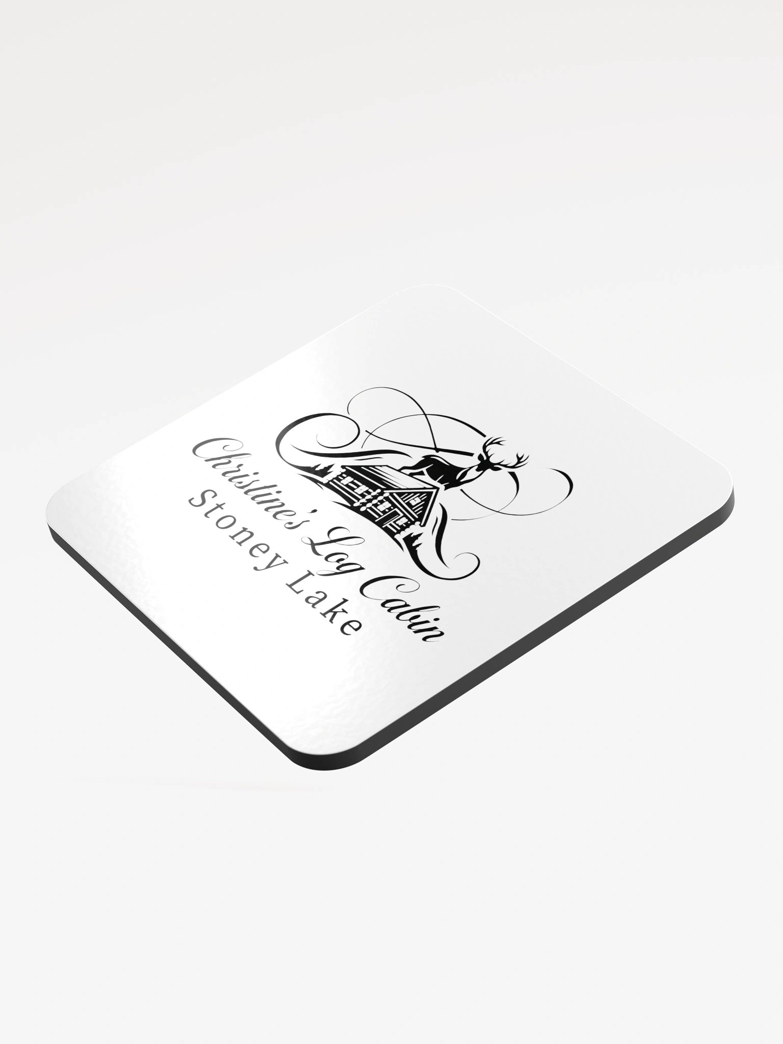 Christine's Log Cabin Rustic Drink Coaster product image (3)