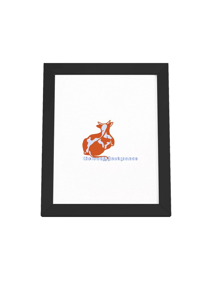 No beef, just peace - Framed Poster product image (1)