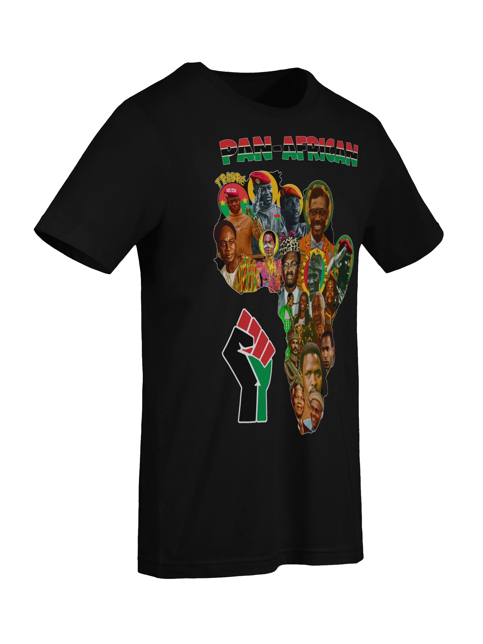 Pan-African Leaders T-Shirt | Africa Map Revolutionaries | Black History Tee product image (7)