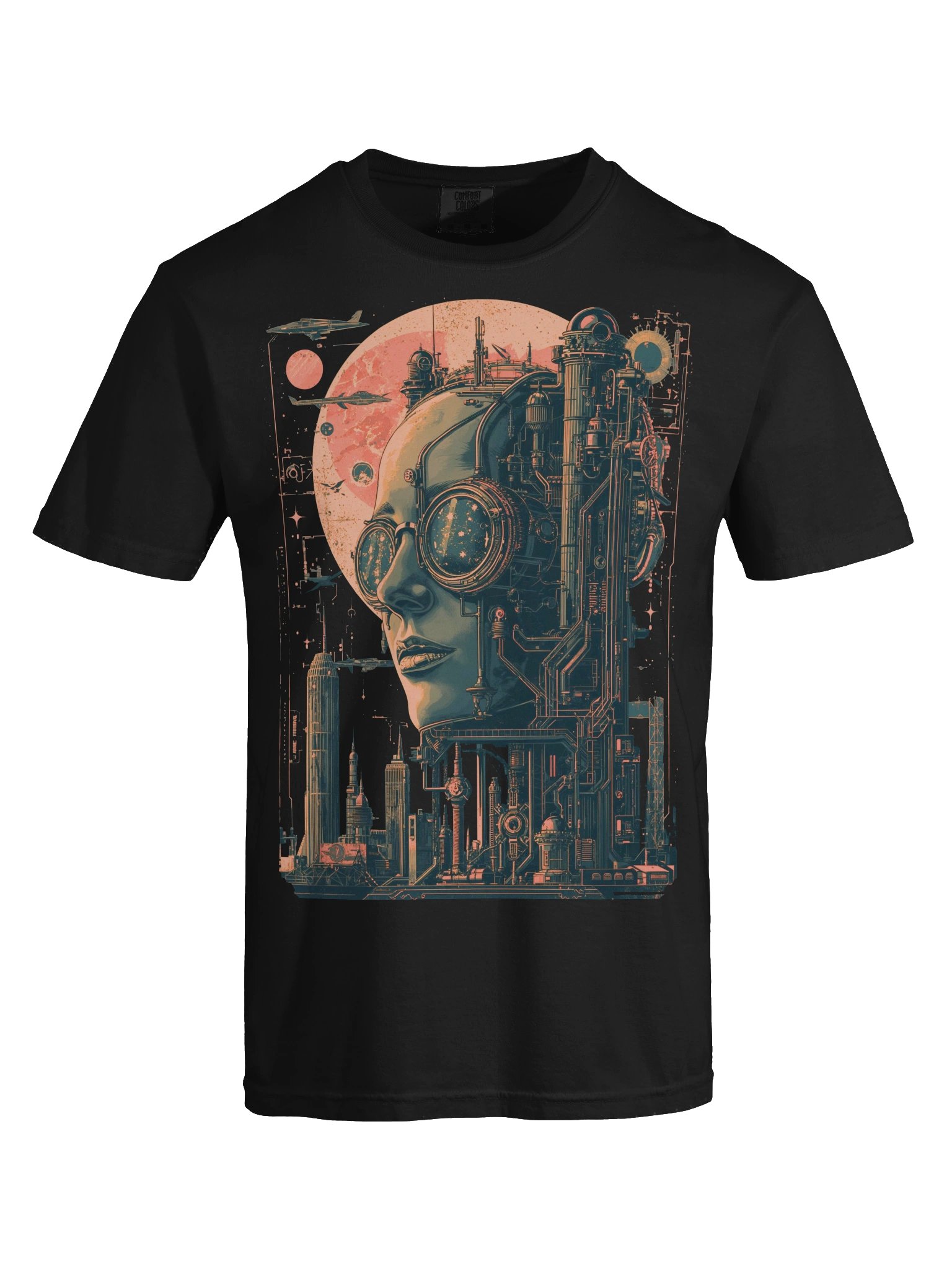 Retro Futurist Cyberpunk Vision Heavyweight T-Shirt product image (2)
