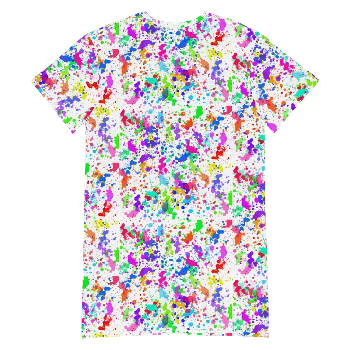 PRIDE Paint Splatter T-Shirt Dress product image (2)