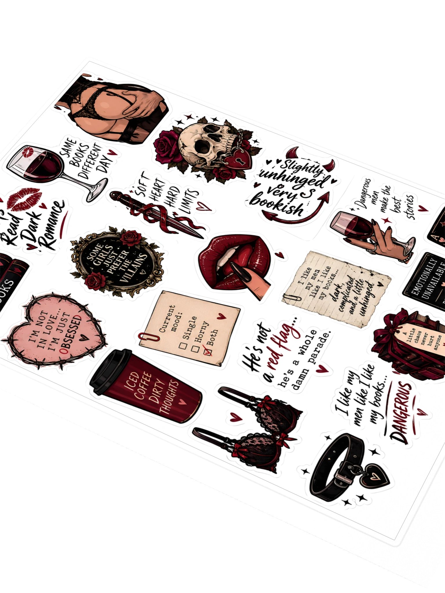 Red Flags & Reading Habits - Sticker Sheet product image (2)