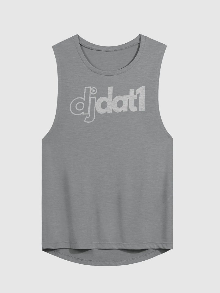 DJDAT1 Flowy Women's Muscle Tank (white logo) product image (1)