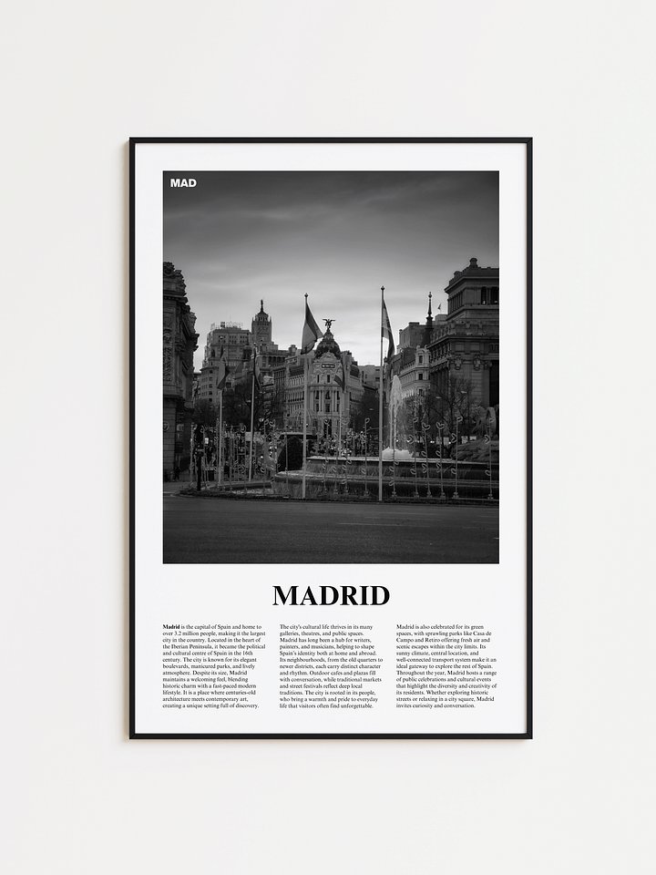 Madrid 03 Newspaper Poster product image (1)