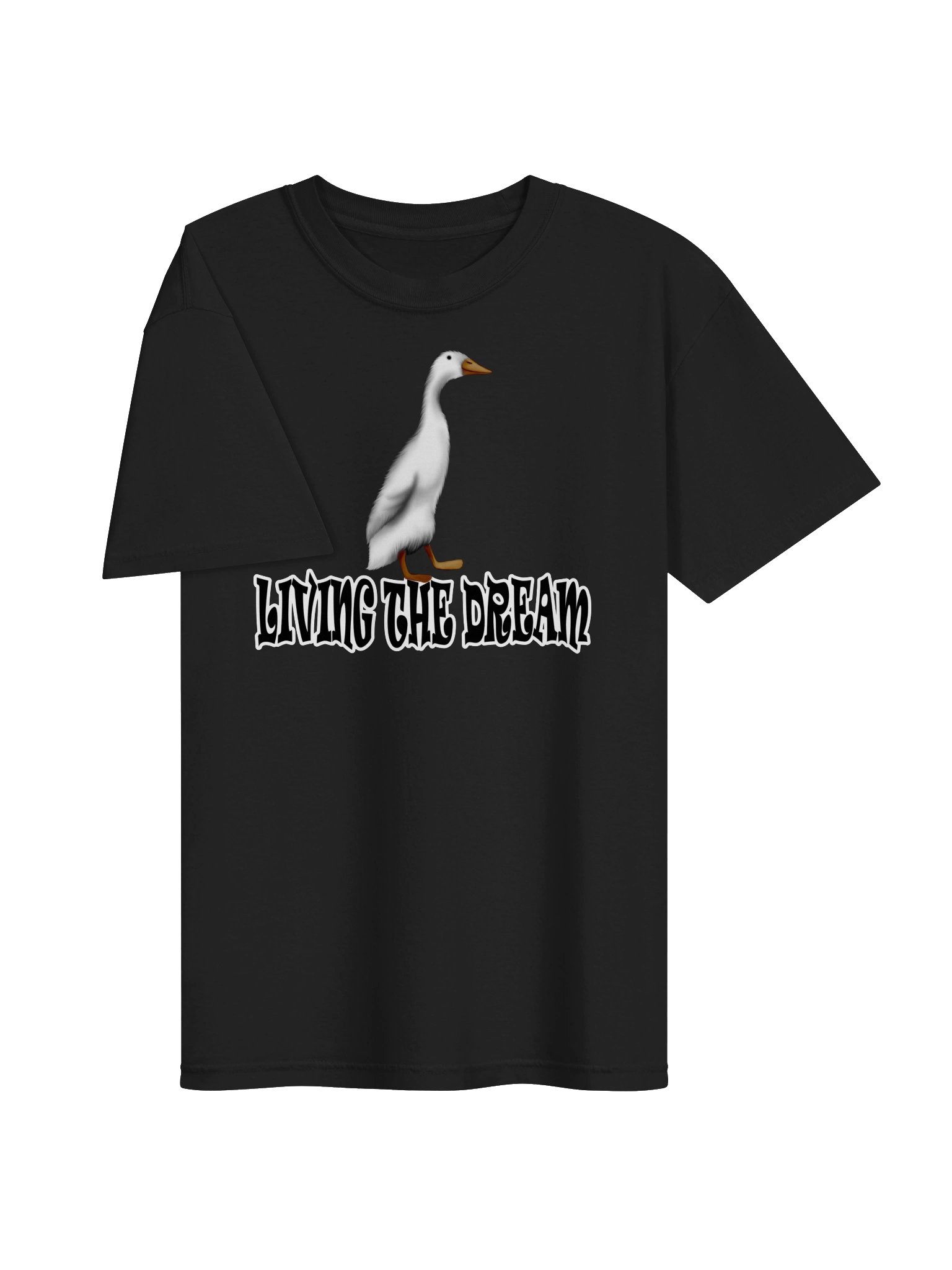 Duck "LIVING THE DREAM" T-Shirt. Men's Comfort Colors Garment-Dyed Heavyweight T-Shirt product image (2)