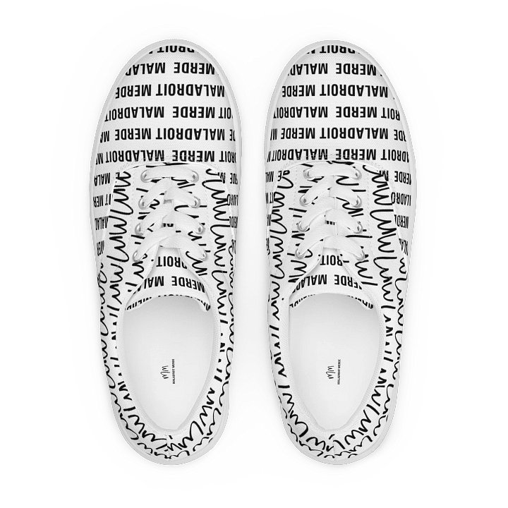 MALADROIT MERDE LACED UP CANVAS SHOES product image (1)