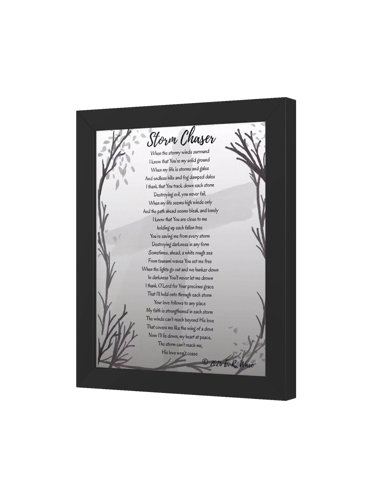 Storm Chaser - Framed Poetry Art Print product image (13)