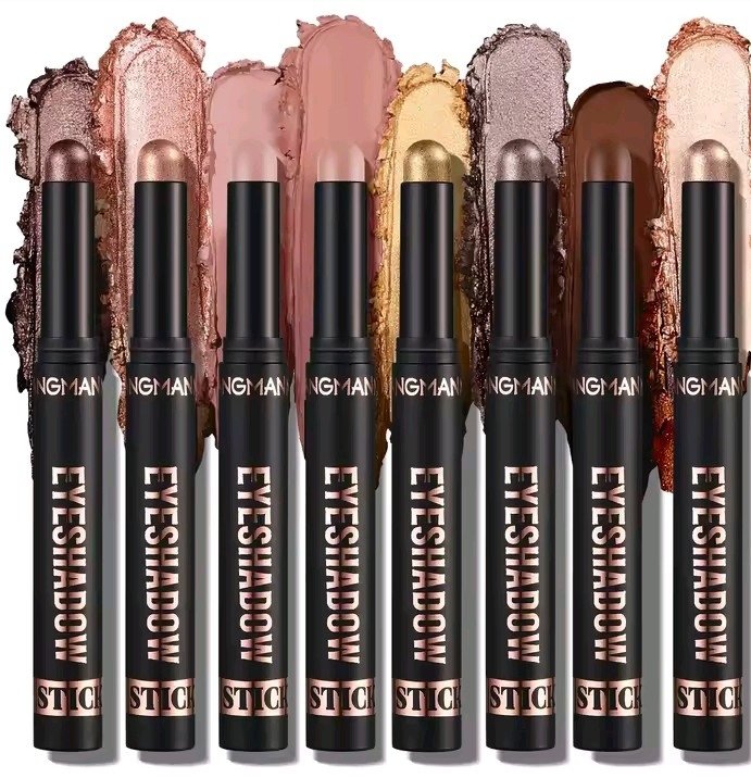 8-Piece Cream Eyeshadow Stick Set – Long-Lasting | 3 Shade Collections product image (2)