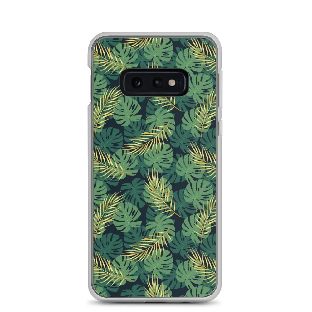 Sleek Protection: Tropical Leaves Design for Samsung Phones product image (1)