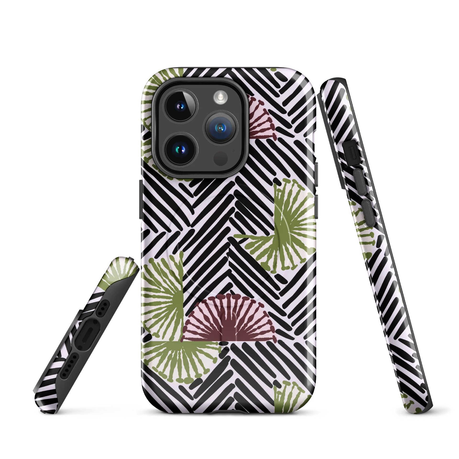Afrococo Fan Stripes Geometric iPhone® Tough Case product image (3)