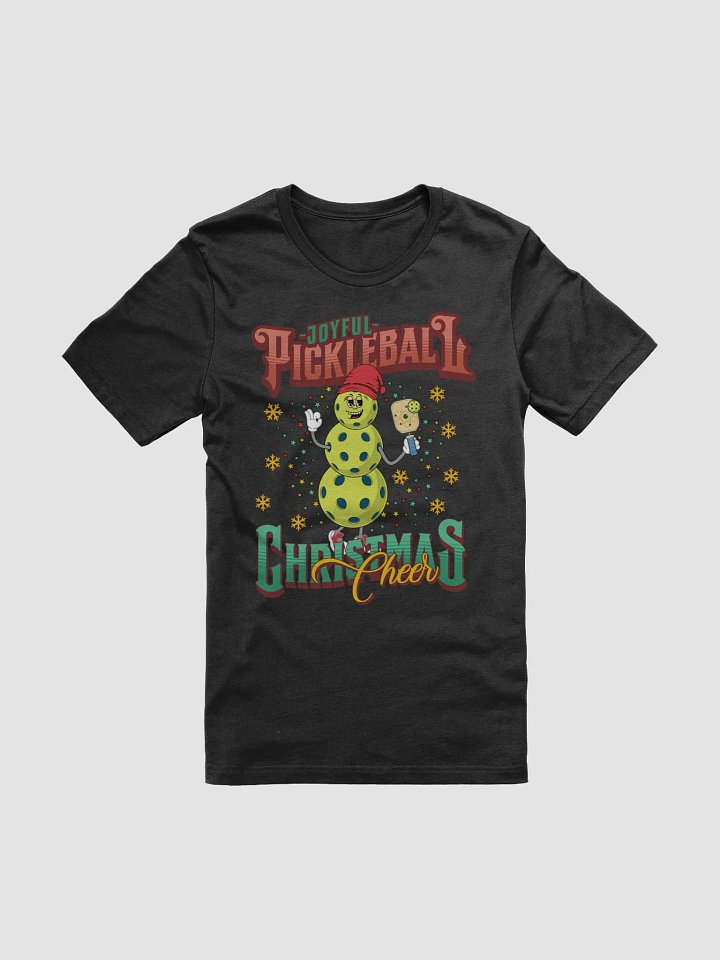 Joyful Pickleball Christmas Cheer Snowman T-Shirt product image (1)