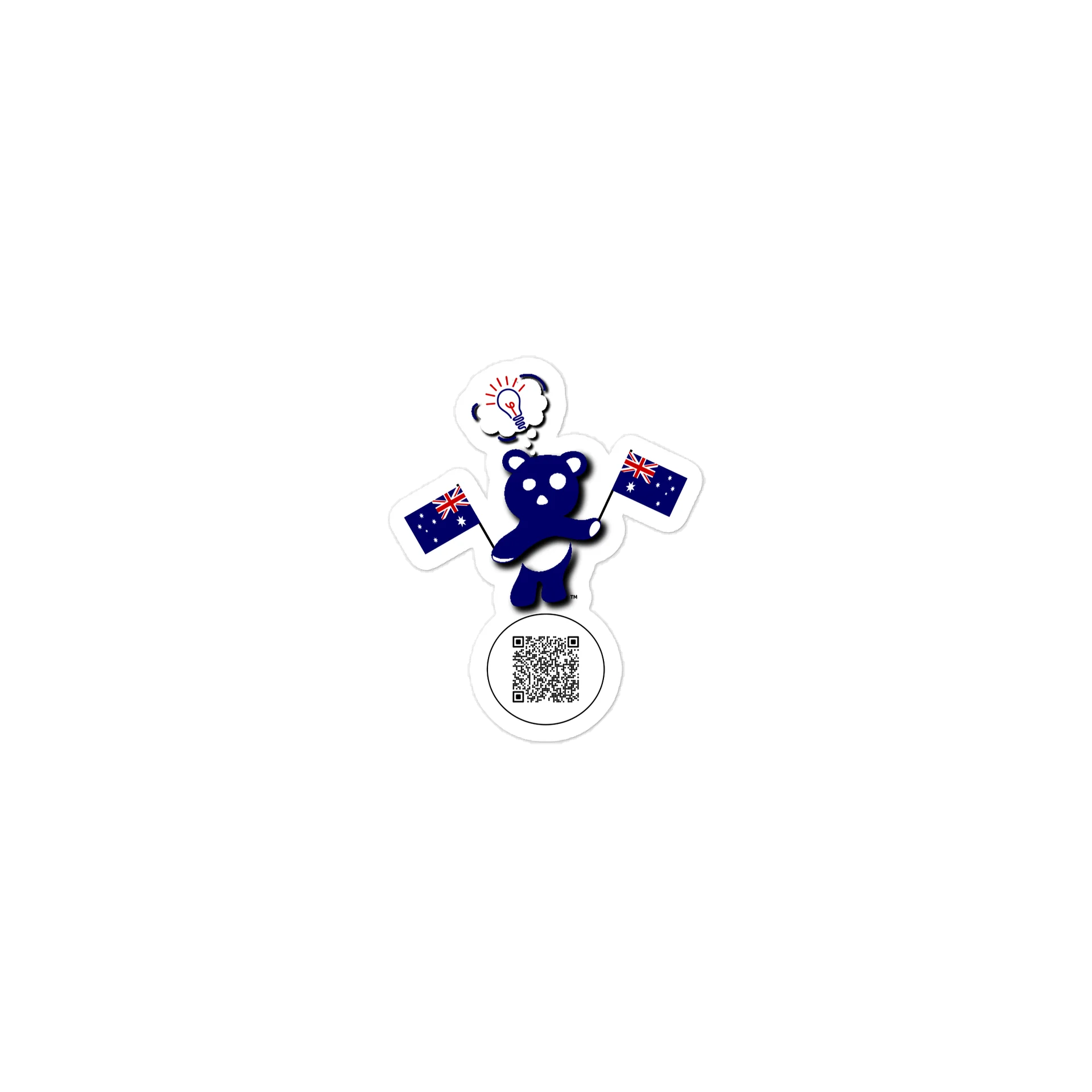 Australia — Country Bear Sticker | BehrBrained Media product image (1)
