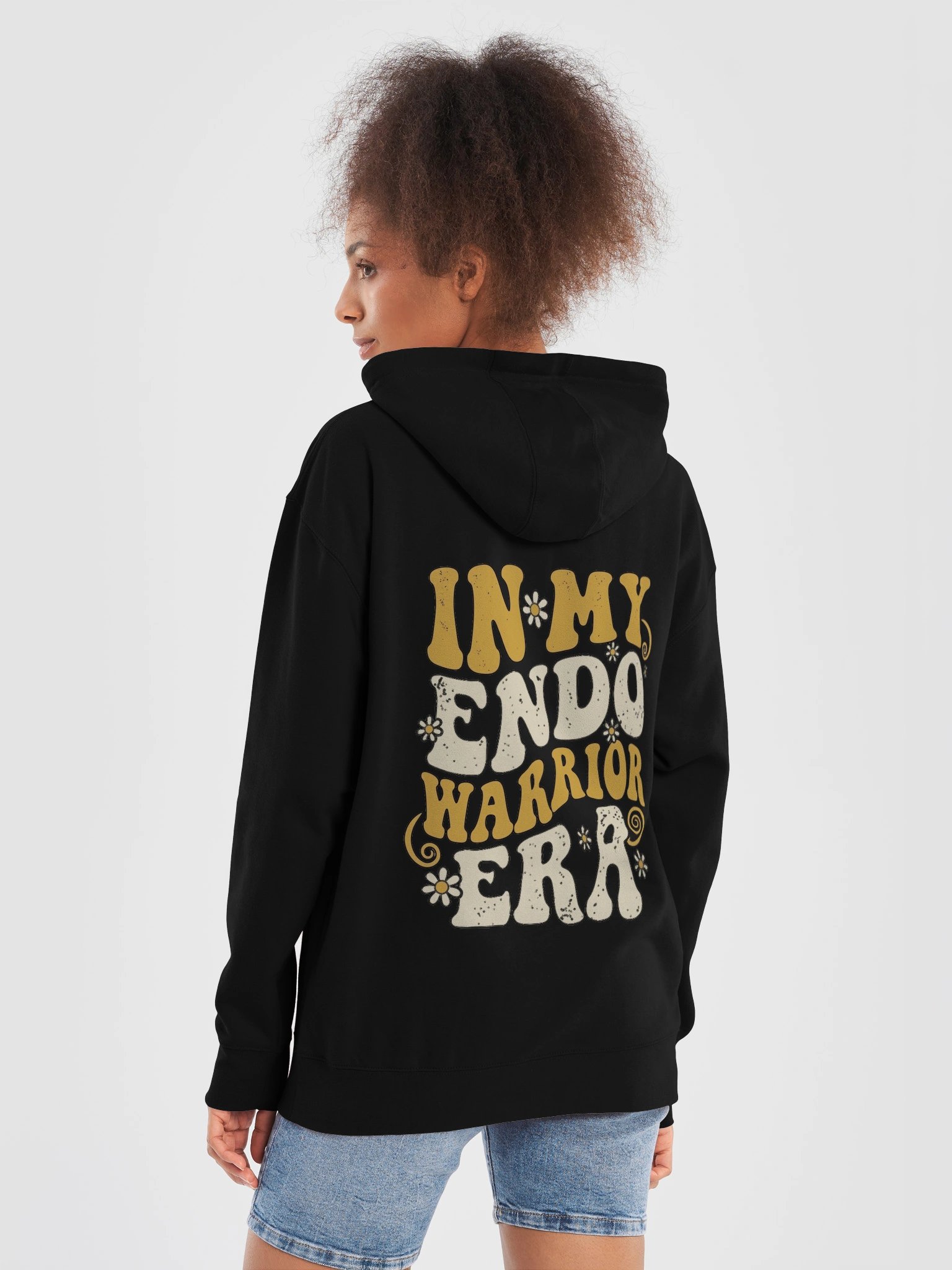 'In My Endo Warrior Era' Retro Cozy Fleece Hoodie product image (29)