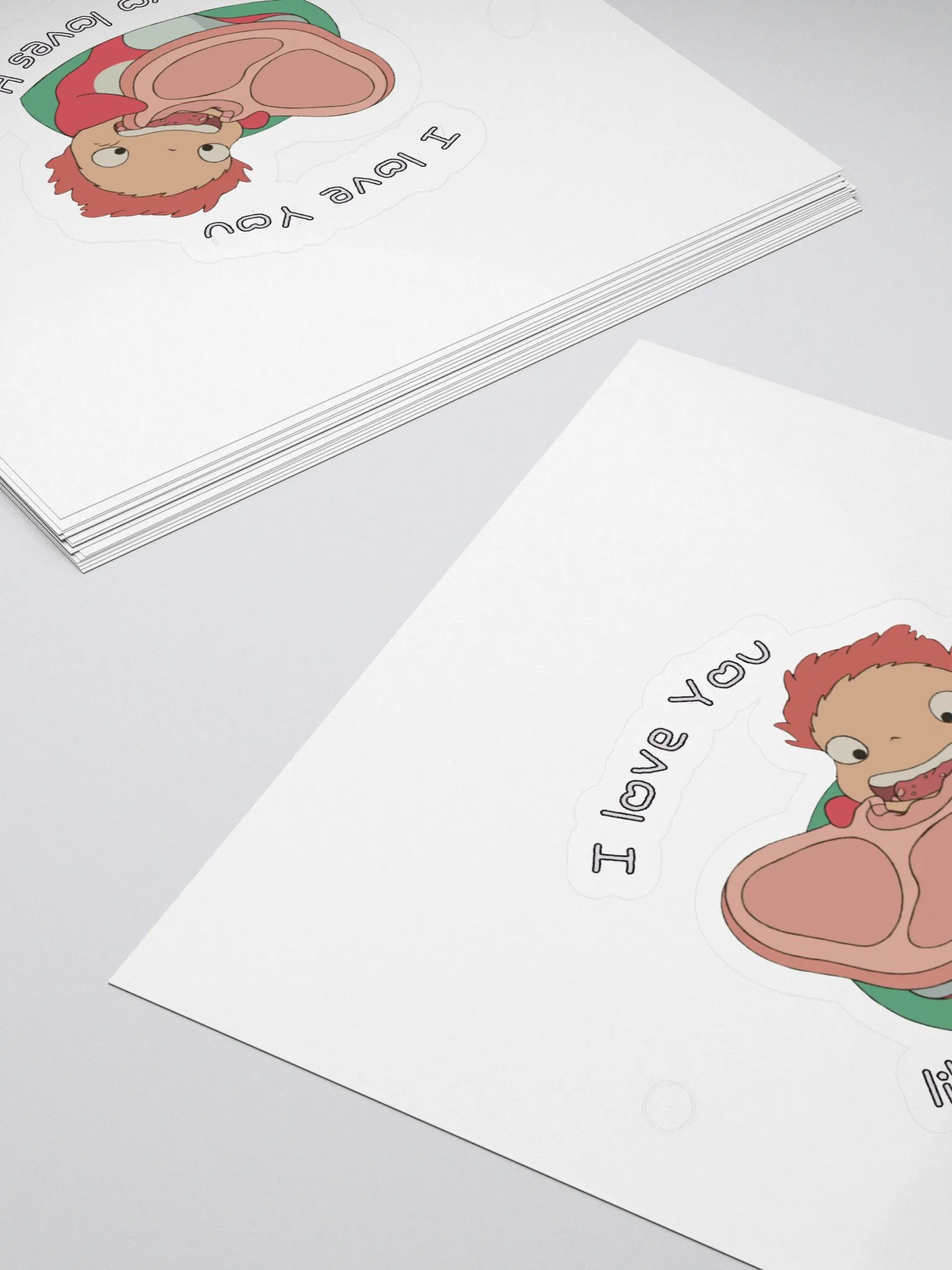 PONYO LOVES HAAAAAM!!! - Sticker product image (4)