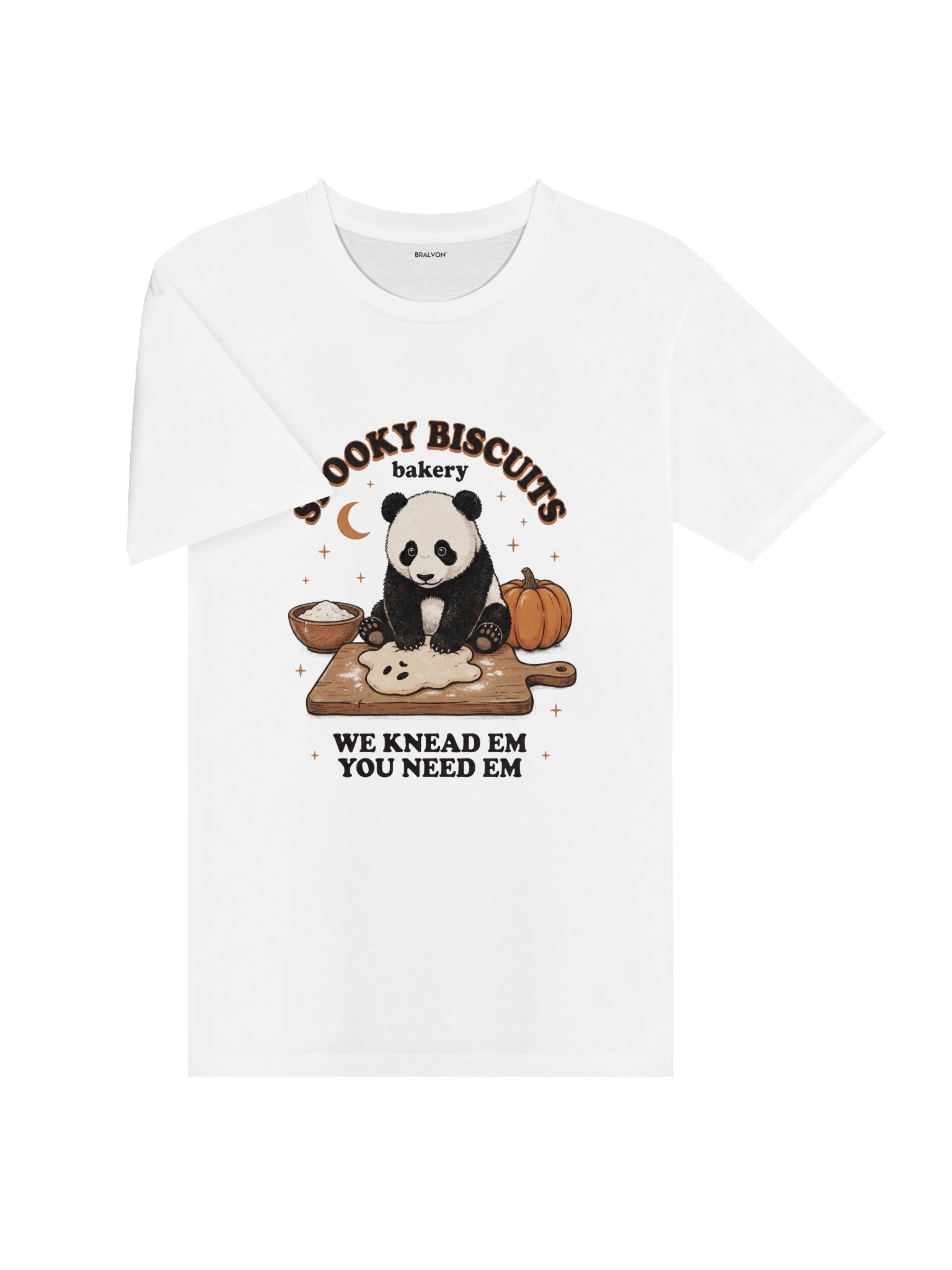 Halloween Spooky Biscuits Panda T-Shirt product image (11)